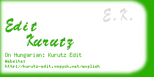 edit kurutz business card